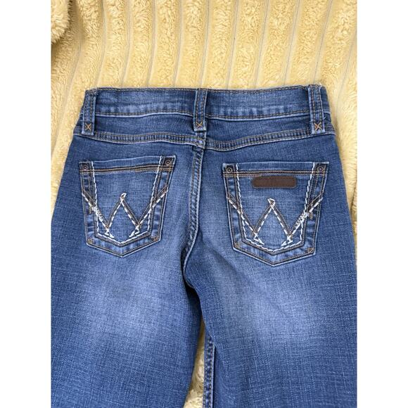 Girls Wrangler Jeans Bootcut adjustable Waist Size 10 Regular - Picture 5 of 6